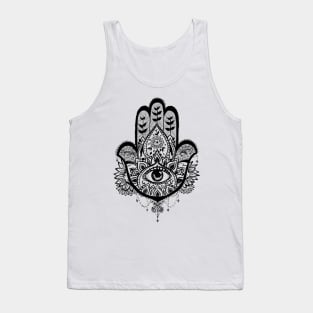 Hamsa Hand Sunflower Tank Top